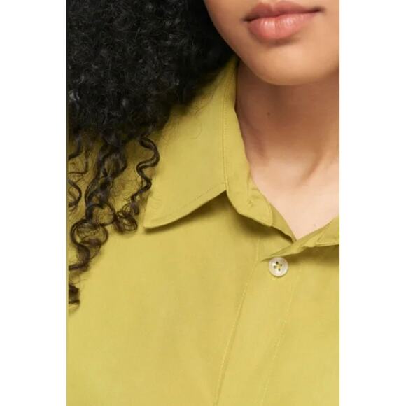 KOTN Flow Unisex Button Down Short Sleeved Top – Chartreuse Yellow Size S - Picture 3 of 8